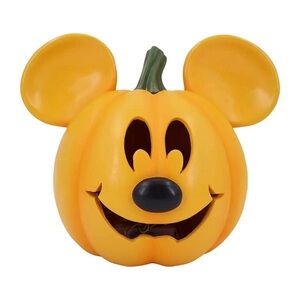 Disney Mickey Halloween LED Light Up Resin Pumpkin Decor